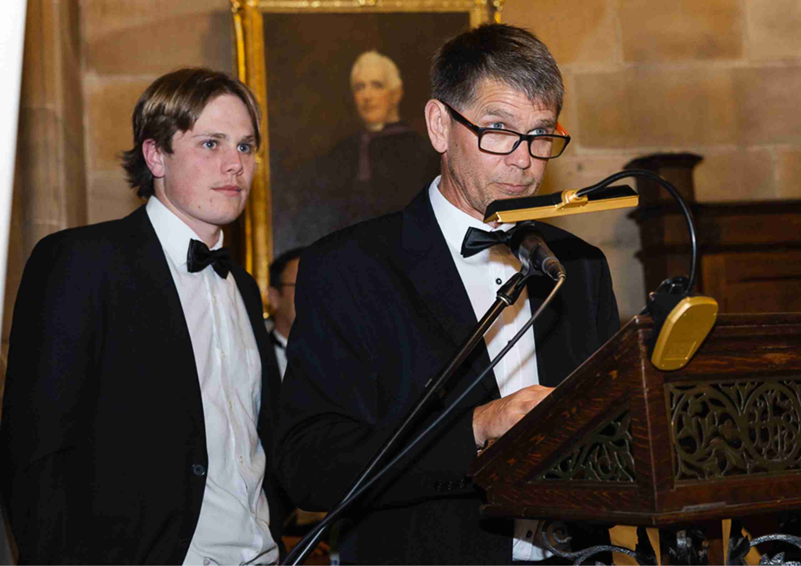 Fathers' Dinner a Memorable Night for the College