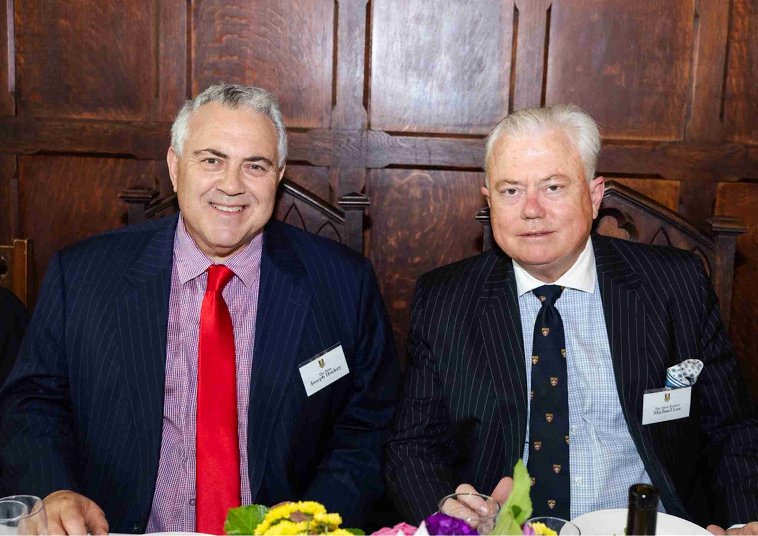 Law Dinner Hosts The Hon Justice Michael Lee, Judge of the Federal Court of Australia