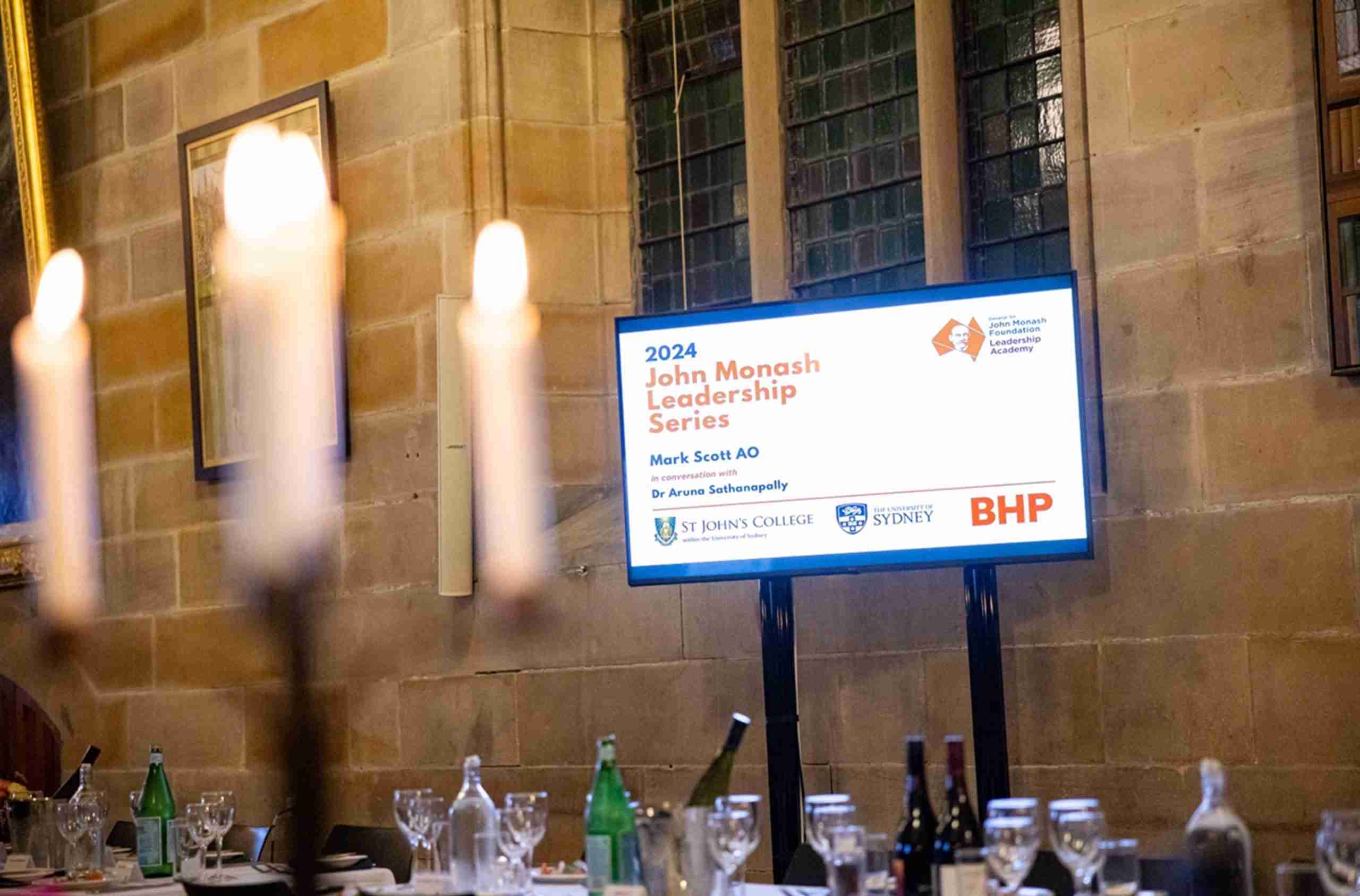 St John’s Holds Leadership Series Dinner as Joint Event with the General Sir John Monash Foundation