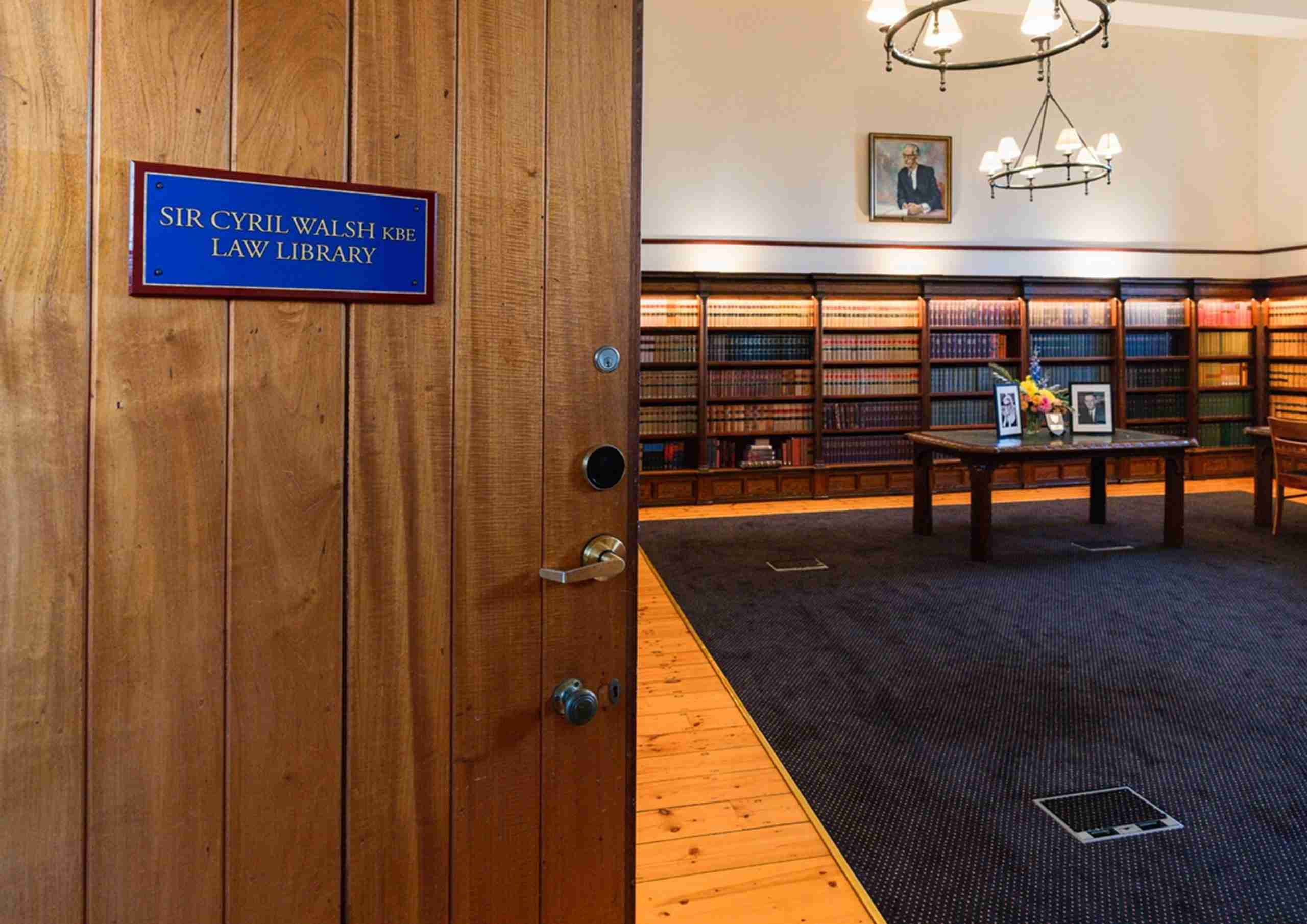 Dedication of the New Sir Cyril Walsh KBE Law Library